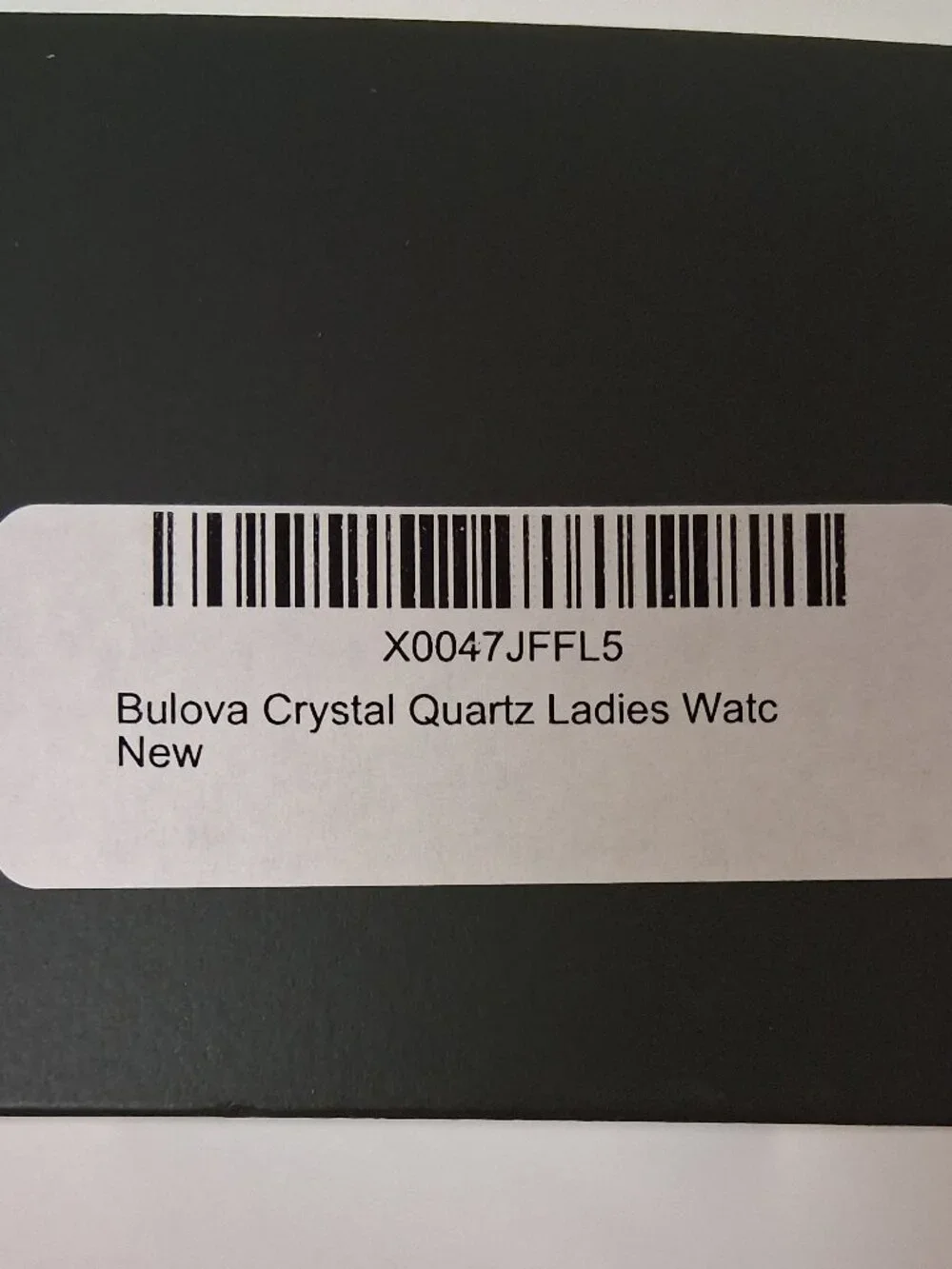Bulova Crystal Black Dial Ladies Watch (96L273) – NWT w/ Box